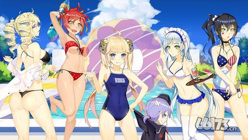 夏日泳装party尽在《战场双马尾》